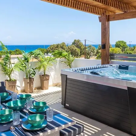 Lejlighed Odyssea View & Hot Jacuzzi Front Kremastí